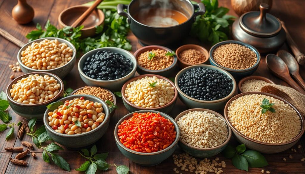 Asian legumes and ancient grains