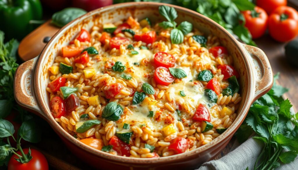 Vegetable Orzo Bake