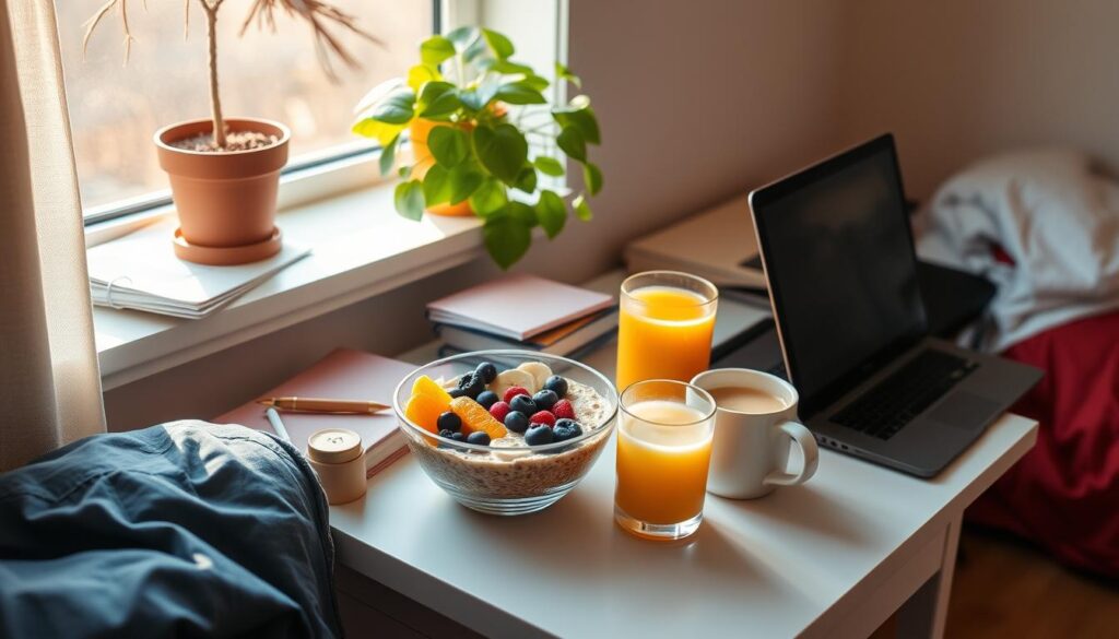 healthy breakfasts for college students in dorm room