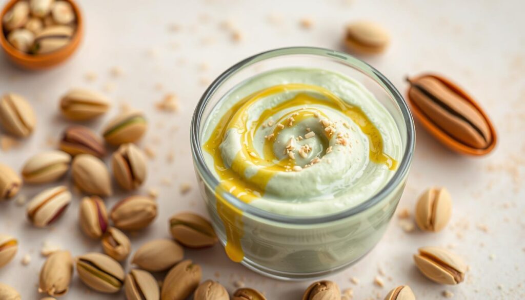 pistachio cream and tahini