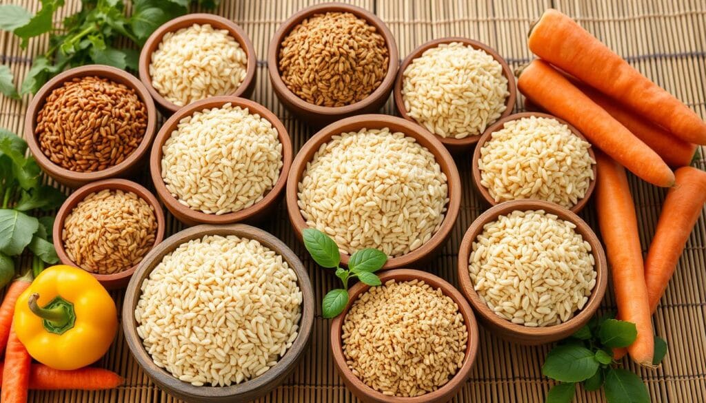 different types of brown rice