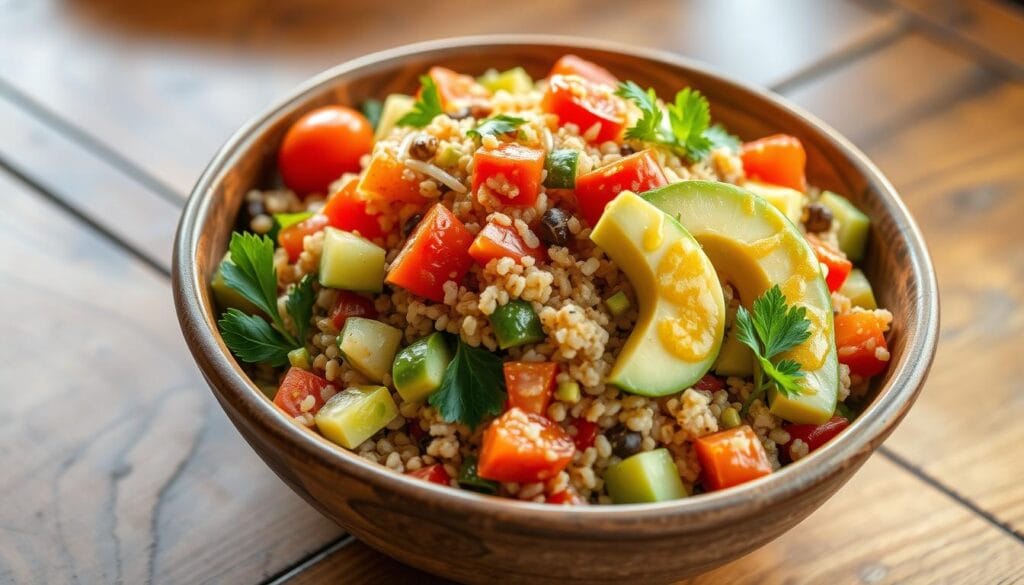 healthy quinoa salad for dinner