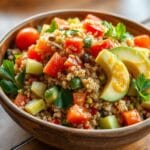 healthy quinoa salad for dinner